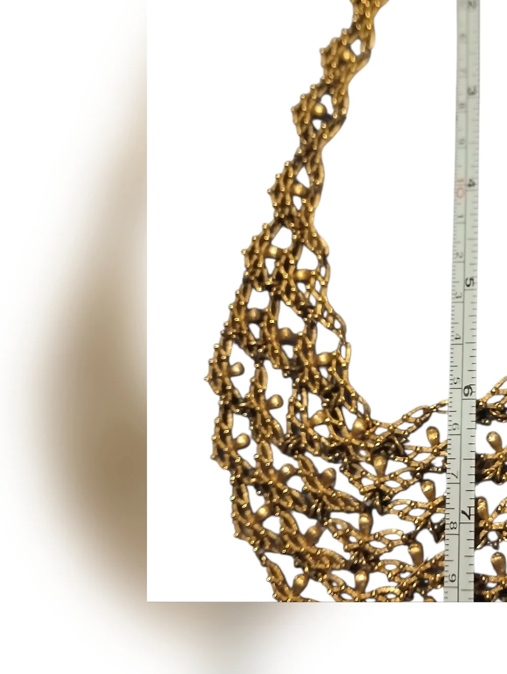 Monet Signed Vintage Bib Style Statement Necklace - Picture 2 of 12